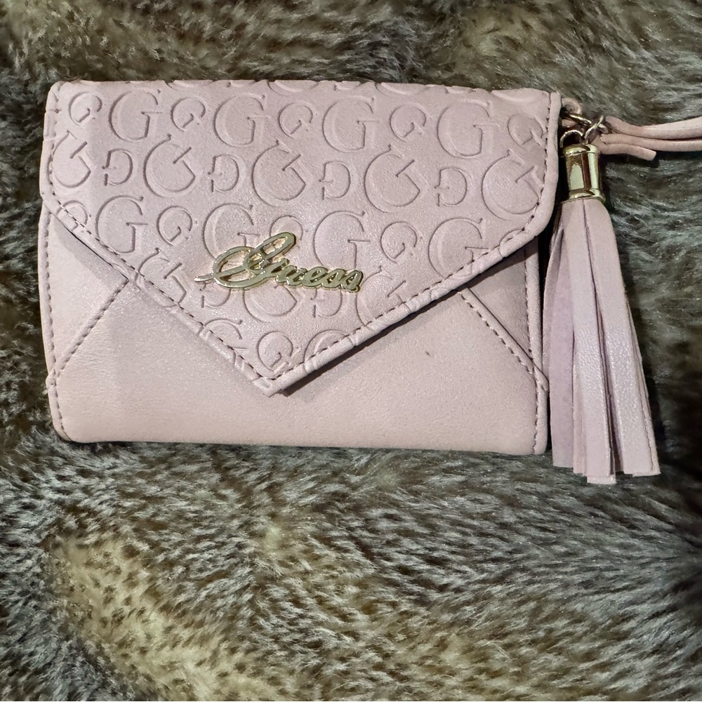 Guess Pink Embossed Women's Wallet